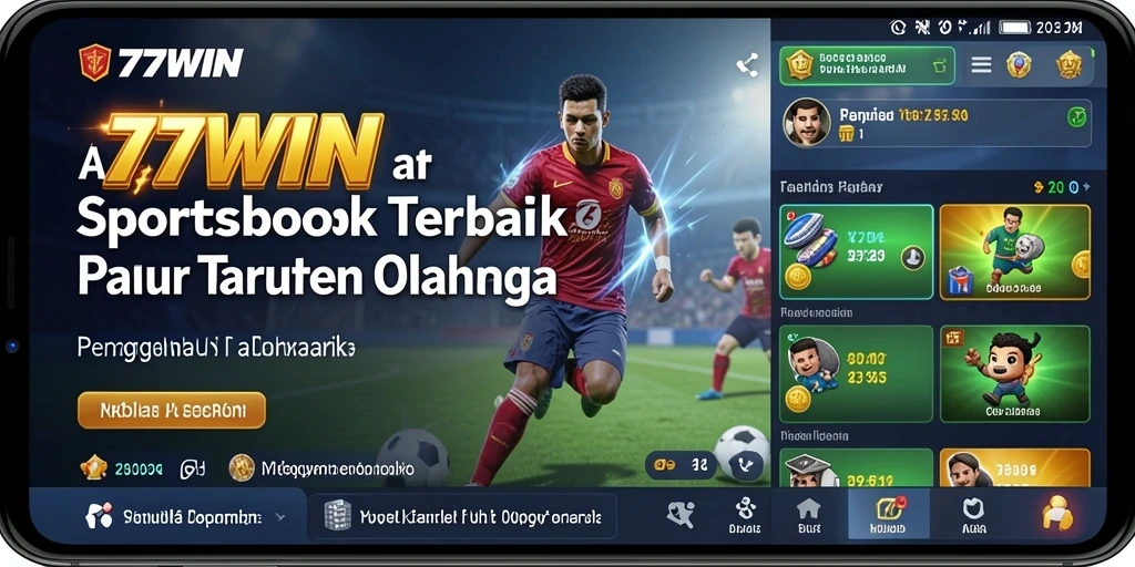 Tampilan menarik saat bermain taruhan olahraga di 77WIN.