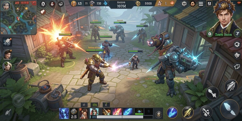 Tampilan menawan dari gameplay strategis di API33.