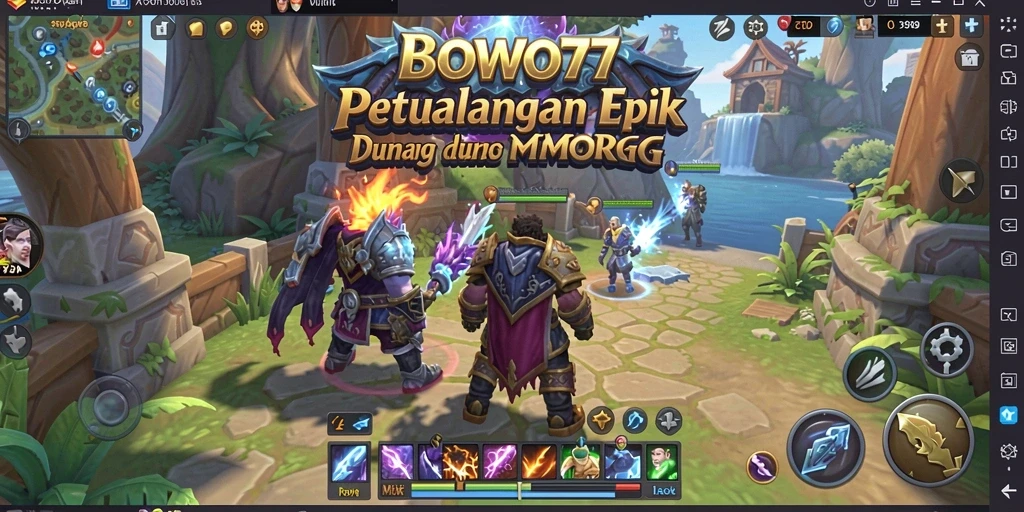 Gameplay BOWO77 yang epik dan mendebarkan dalam dunia MMORPG.