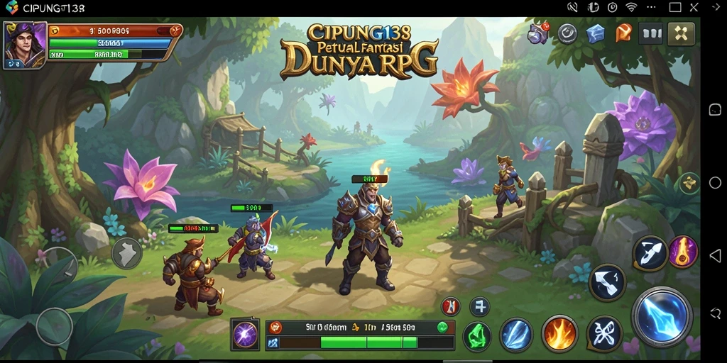 Tampilan gameplay seru dari CIPUNG138 dengan berbagai karakter dan monster.