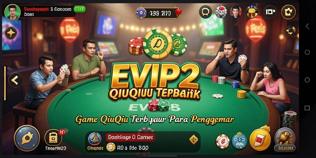 Tangkapan layar dari gameplay QiuQiu yang mendebarkan.