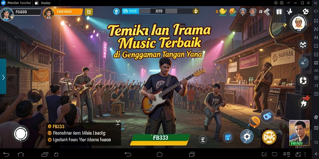 Tangkapan layar gameplay FB333 menampilkan interaksi menyenangkan dengan musik.