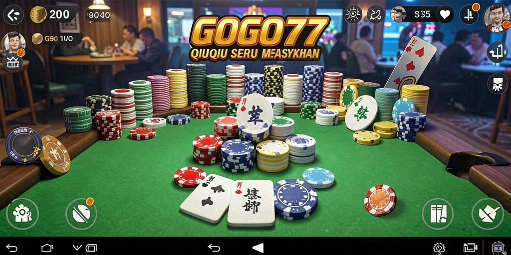 Tampilan gameplay QiuQiu yang menarik di GOGO77.