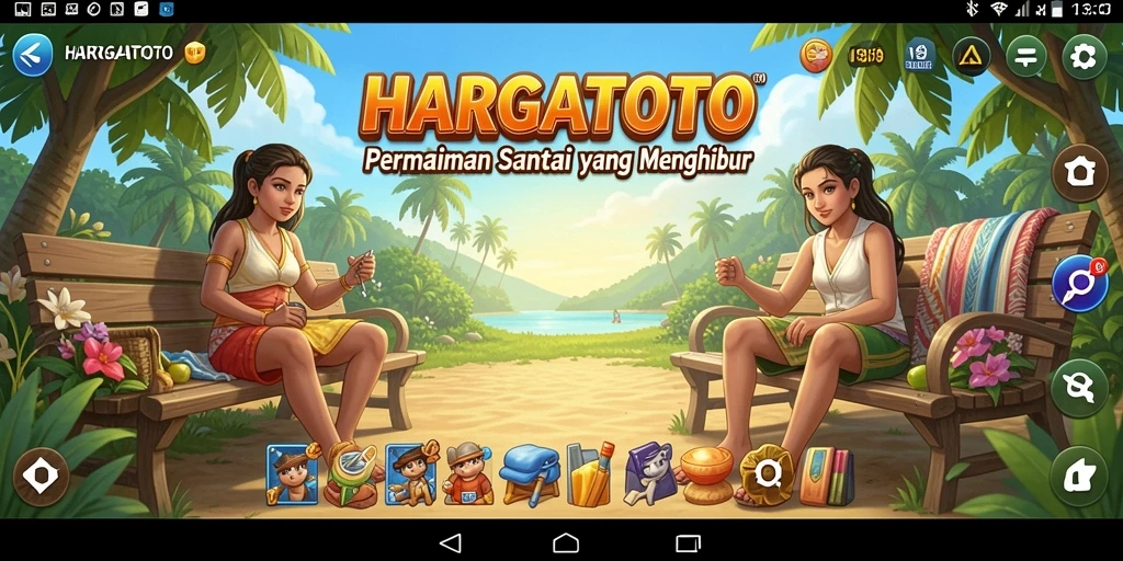 Screenshot gameplay HARGATOTO yang penuh warna dan tantangan.