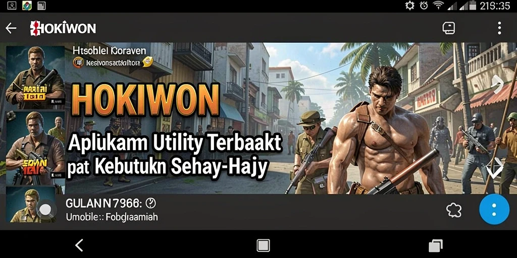 Tangkapan layar HOKIWON yang menunjukkan antarmuka pengguna yang mudah dan intuitif.