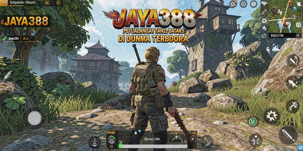 Screenshot gameplay JAYA388 menampilkan eksplorasi dunia terbuka yang luas.