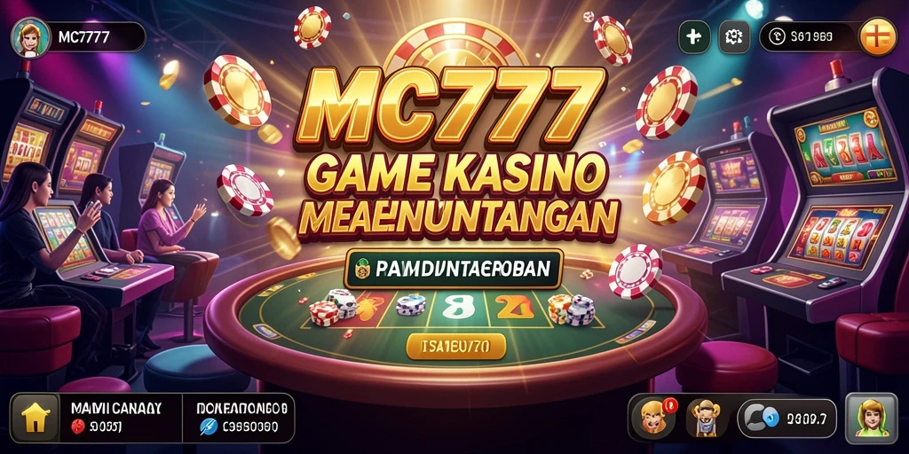 Tampilan gameplay kasino yang menarik di MC777 dengan berbagai jenis permainan.
