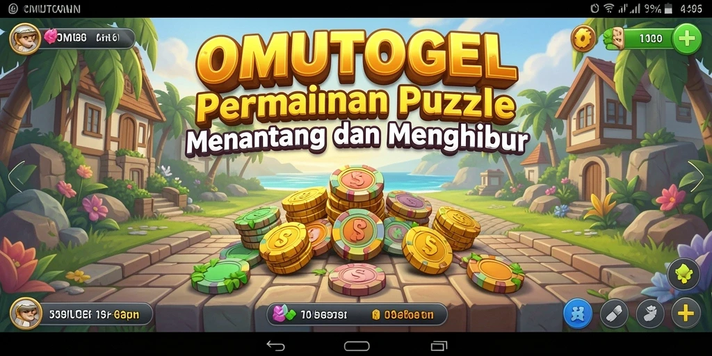 Tampilan gameplay OMUTOGEL yang menarik dan menantang.