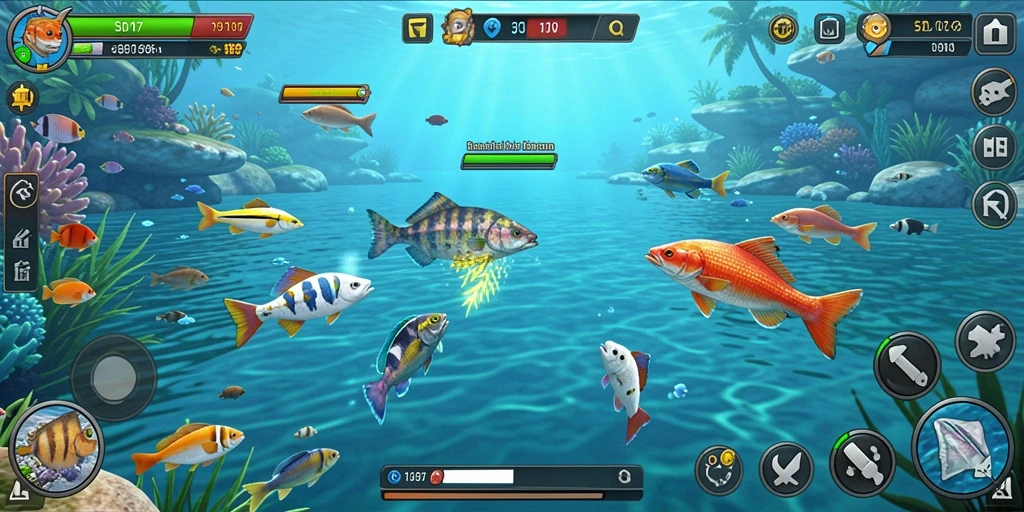 Gameplay seru menangkap ikan di SD107.