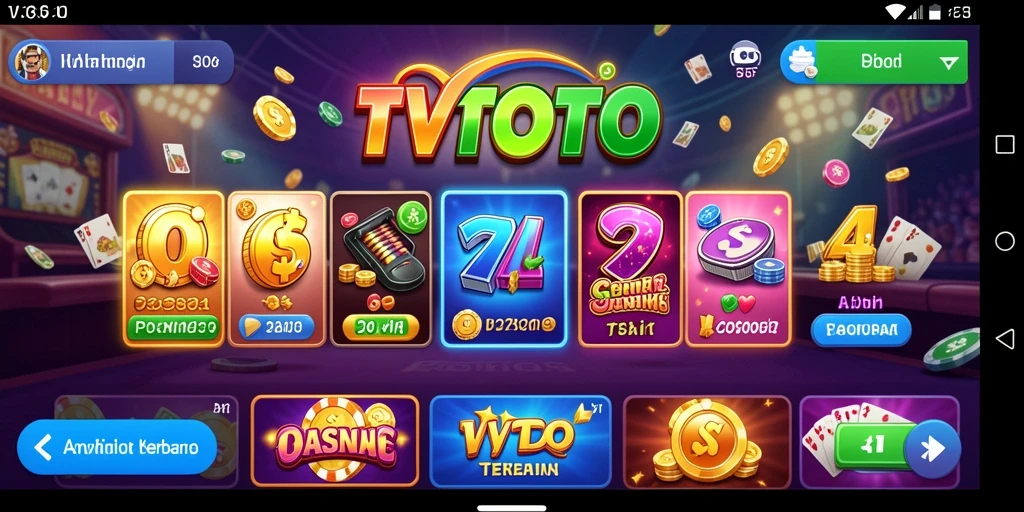 Tampilan gameplay menarik dari TVTOTO game Kasino.